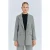 Lange Geruite Crepe Blazer