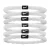 Nike Flex Haardband (Verpakking van 6) (Wit/Zwart)