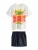 Next Pyjama kort  navy / geel / groen / wit