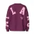 PIECES katoenen oversized sweater met tekst – donkerpaars