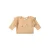 Riffle Amsterdam sweater met ruches en hartjes – lichtbruin/oranje