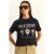 Geborduurd Tekstprint Relaxed Fit T-Shirt