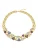 Luxenter Ketting met 18-karaats geelgouden afwerking en veelkleurig kristal – Naxmo