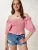 Happiness İstanbul Blouse  pink / wit