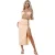 Missy Empire Midi-rok met vetersluiting voor dames (Beige)