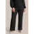 Exxcellent Plus Size straight leg pantalon met pailletten – zwart