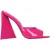 De Attico Roze Leren Platform Sandalen