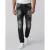 True Rise Ripped slim fit jeans spijkerbroek volwassenen