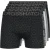 Crosshatch Heren Buzzard Boxershorts (Set van 5) (Grijze mergel/zwart)
