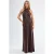 Halterneck Maxi-jurk met Sjaaldetail
