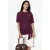 Losse Fit Crew Neck Modal Blouse met Strikdetail