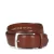 Manfield leren riem bruin