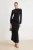 Trendyol Modest Dames Zwart Effen Maxi Lang Casual Bodycon Modest Jurken