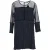 Maje Ritzy geplooide mini-jurk in marineblauw polyester