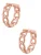 Hey Happiness Oorbellen ‘Chunky Chain’  rose-goud