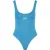 Malelions Women Resort Bodysuit | Azzurro/White