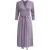 Elegante midi-jurk met wikkelmodel en tailleband.