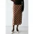 Mango geruite midi rok – bruin