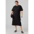 VERO MODA CURVE t-shirtjurk midi jurk zwart