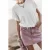 Mikuta The Pink Faded Slit Denim Skirt Pink
