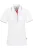 HAKRO 203 Regular Fit Dames Poloshirt wit/rood, Tweekleurig