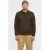 Anerkjendt regular fit overshirt met wol – donkerbruin