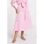 Morgan gestreepte midi rok broderie roze