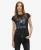 Superdry Vrouwen Mötley Crue T-shirt met Kapmouwen Zwart