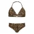Vingino halterbikini Zimone met panterprint bruin/zwart
