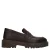 Manfield chunky leren loafers met studs – bruin