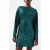 French Connection Elena Sequin Bow Back Dress Forest