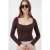 Langærmet Fitted Blouse met Hartkraag