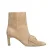 Manfield suède enkellaarzen beige