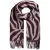 PIECES sjaal PCELIN met zebraprint bordeauxrood
