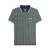 Lambretta Heren Geometrisch Poloshirt (Marine/Basil)