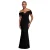 Strakke damesjurk Goddiva Diamante Heart Trim Maxi