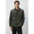 Mango Man corduroy regular fit overshirt – donkergroen
