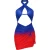 Missy Empire Mini-jurk met halternek voor dames (Blauw)