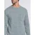 Indigold regular fit gebreide trui met wol – blauw