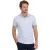 Poloshirt New Zealand lichtblauw blaadjesprint katoen