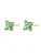 Hey Happiness Oorbellen ‘Green Daisy’  goud