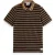 Scotch & Soda Textured Stripe Blocked Ss Polo Black Grey