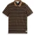 Scotch & Soda Textured Stripe Blocked Ss Polo Black Grey