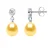 Drop Oorbellen Sieraden Zoet Water Beads 78mm Golden Pears 925
