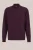 WE Fashion – Heren regular fit trui met quarter-zip – Regular fit – Aubergine – Katoen –