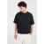 America Today boxy T-shirt zwart