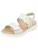 REMONTE Sandalen met riem ‘D2k50’  lichtbeige / goud / wit