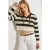 Oversized V-hals Crop Trui