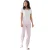 Towel City Dames/Dames stoffen zak pyjamaset (Roze/Wit)