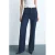 Mango straight leg jeans dark blue denim